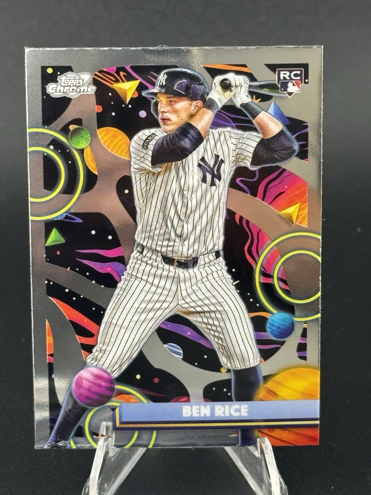 Ben Rice 2025 Topps Chrome Cosmic #174 RC New York Yankees
