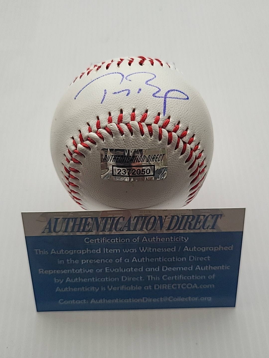 TOM BRADY Hand-Signed Autographed Baseball W/COA and Protective Case (PATRIOTS)