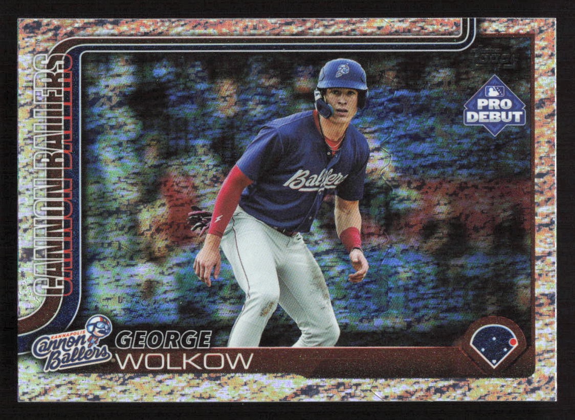 2025 Topps Pro Debut George Wolkow Sparkle Foil #/175 #PD-182 Card
