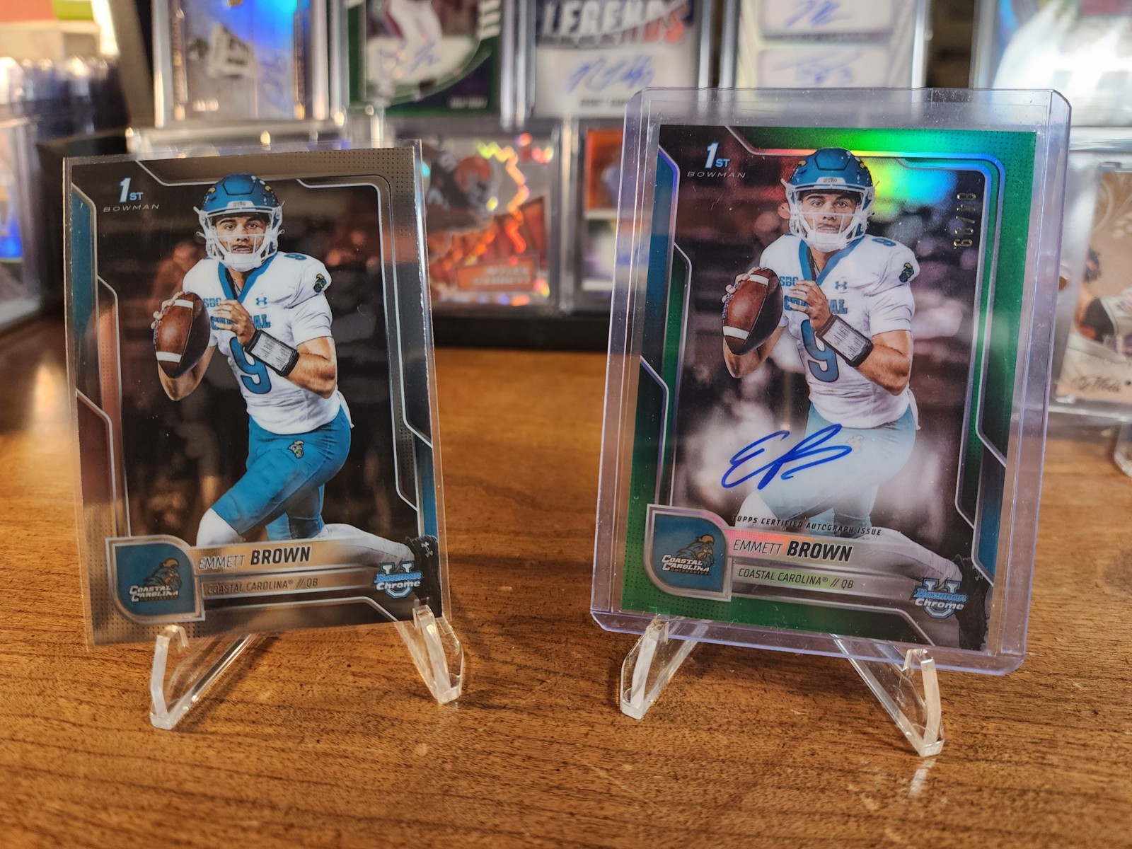 2025 Bowman University Chrome – Chrome Prospect Autographs Emmett Brown #BCA-EB