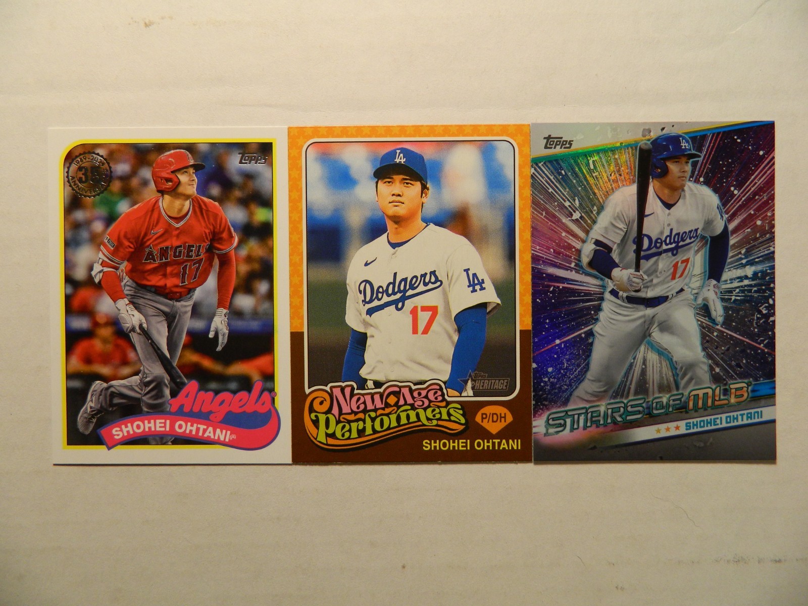 2018 – 2025 Topps, Panini, Bowman & More Shohei Ohtani Cards U Pick Finish Set