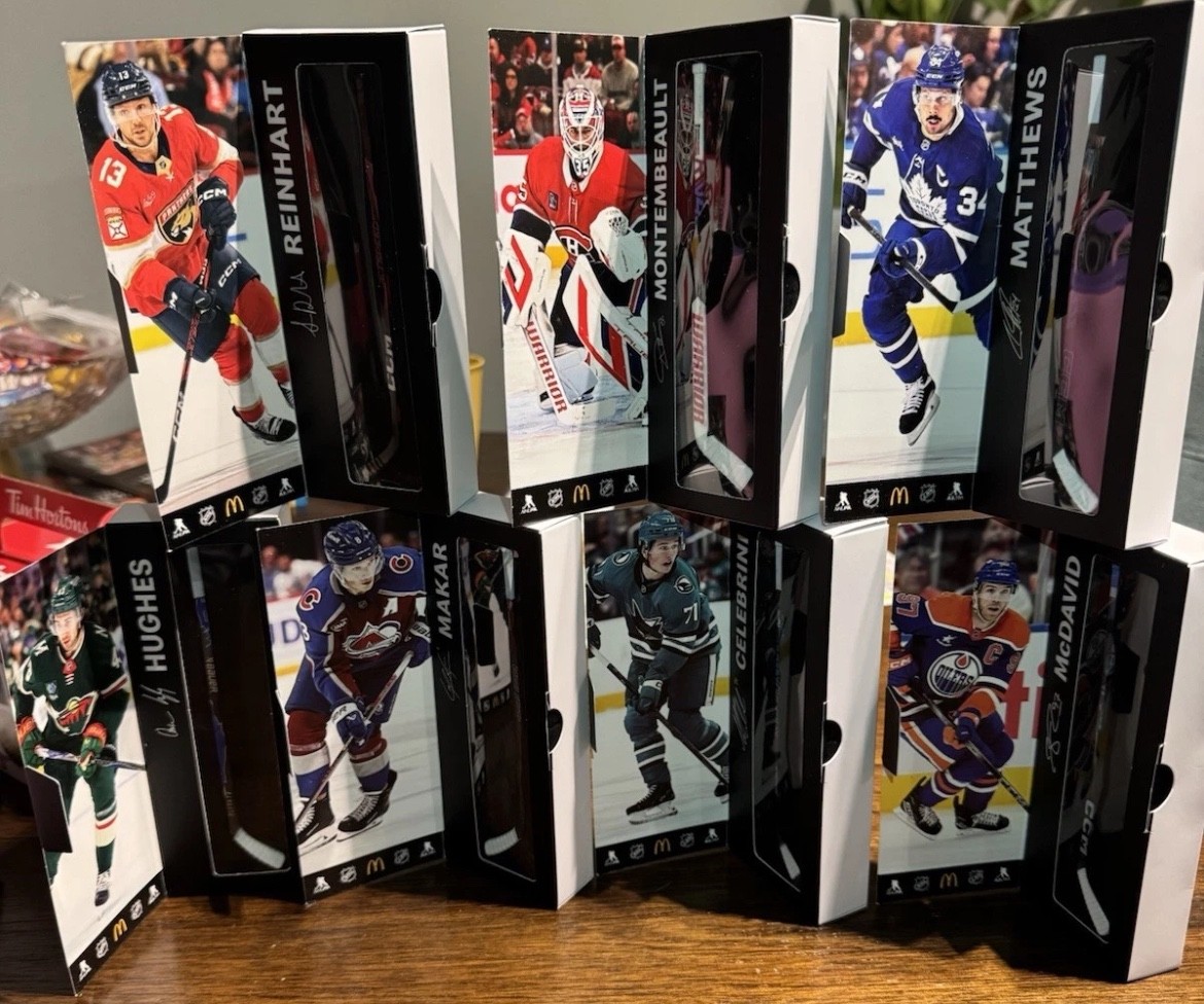 McDonalds NHL Star Sticks Mini Hockey Stick Canada 2026 Limited Promo (U-Pick)