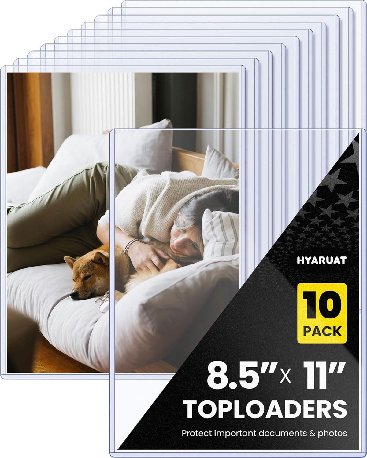 8.5 X 11 Rigid Clear Toploaders – PVC Document Sheet Protectors, Plastic Sleeves