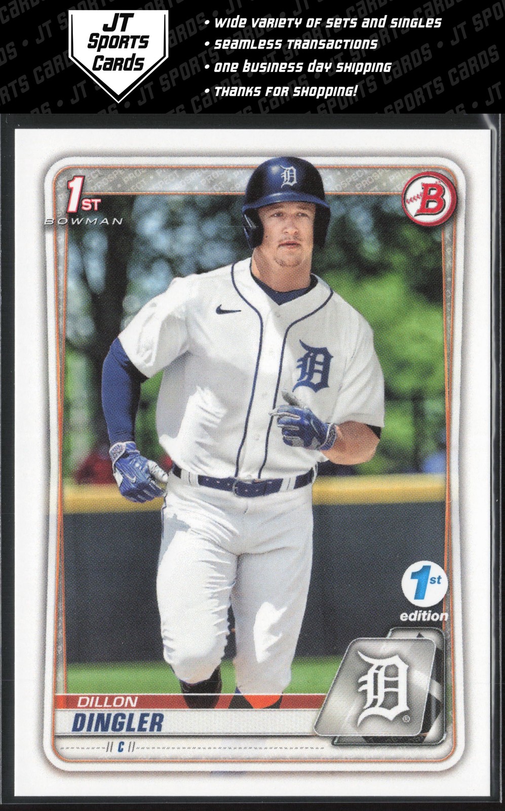 2020 Bowman Draft 1st Edition Dillon Dingler BD-144 1st | Detroit Tigers