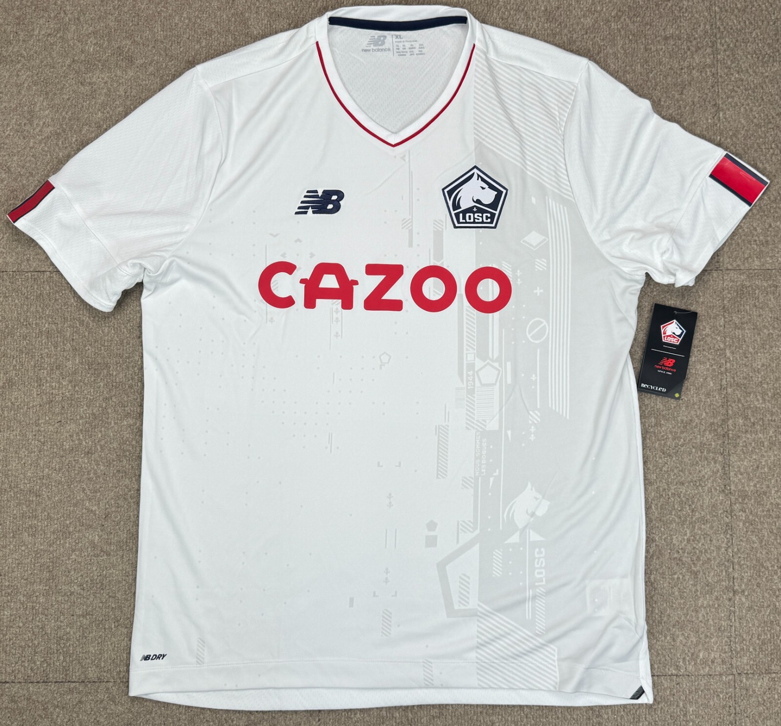 New Balance Lille LOSC Cazoo Soccer Jersey Size XL