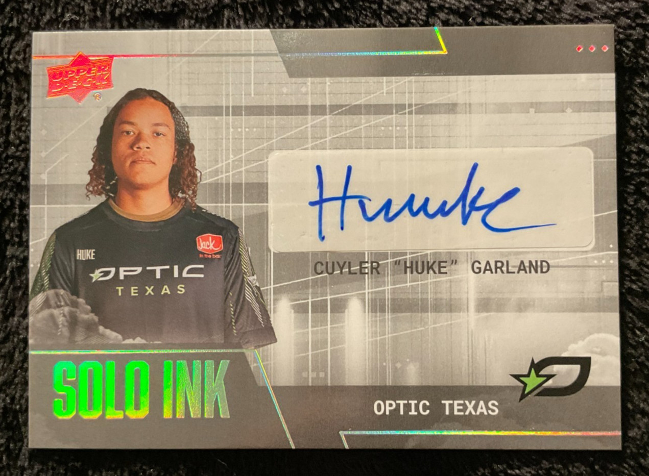 2022-23 Upper Deck Call of Duty League Solo Ink Huke S-55 Auto OPTIC TEXAS