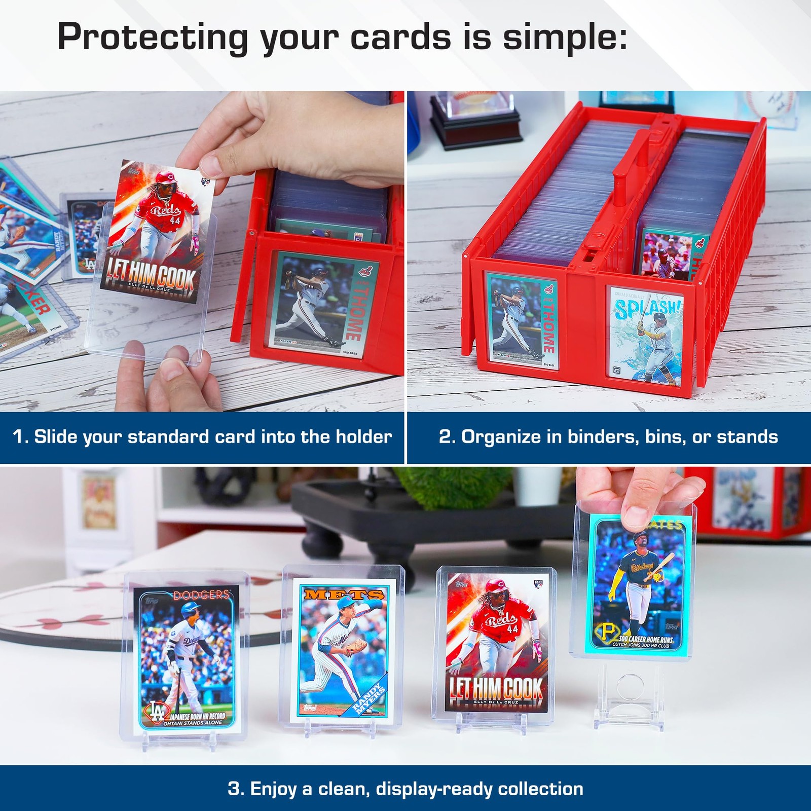 3×4 Topload Card Holder – Standard – 50ct | Rigid PVC Trading Card Protection…