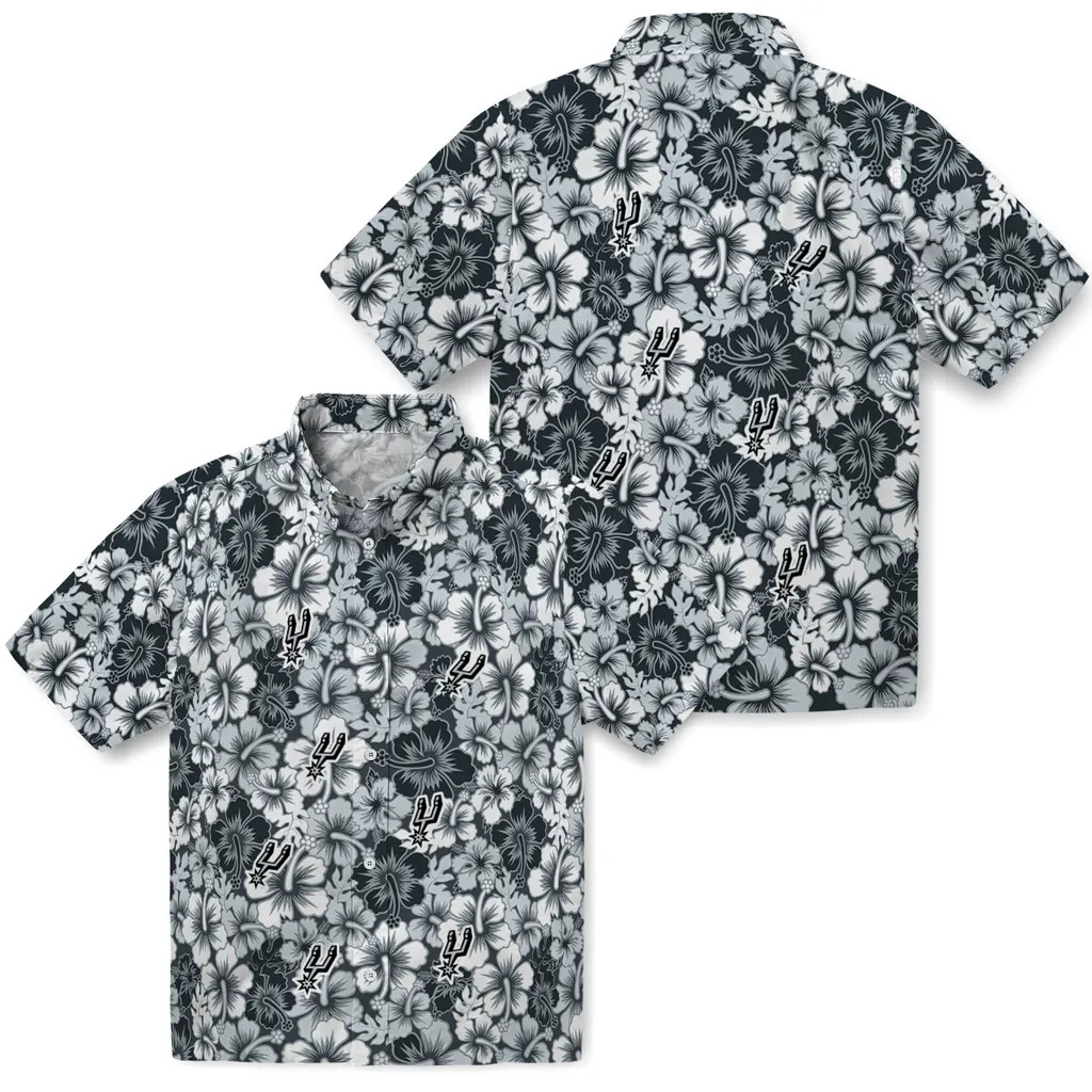 San Antonio Basketball Team Spurss Hawaiian Button Down Shirt Unisex Adult S-5XL