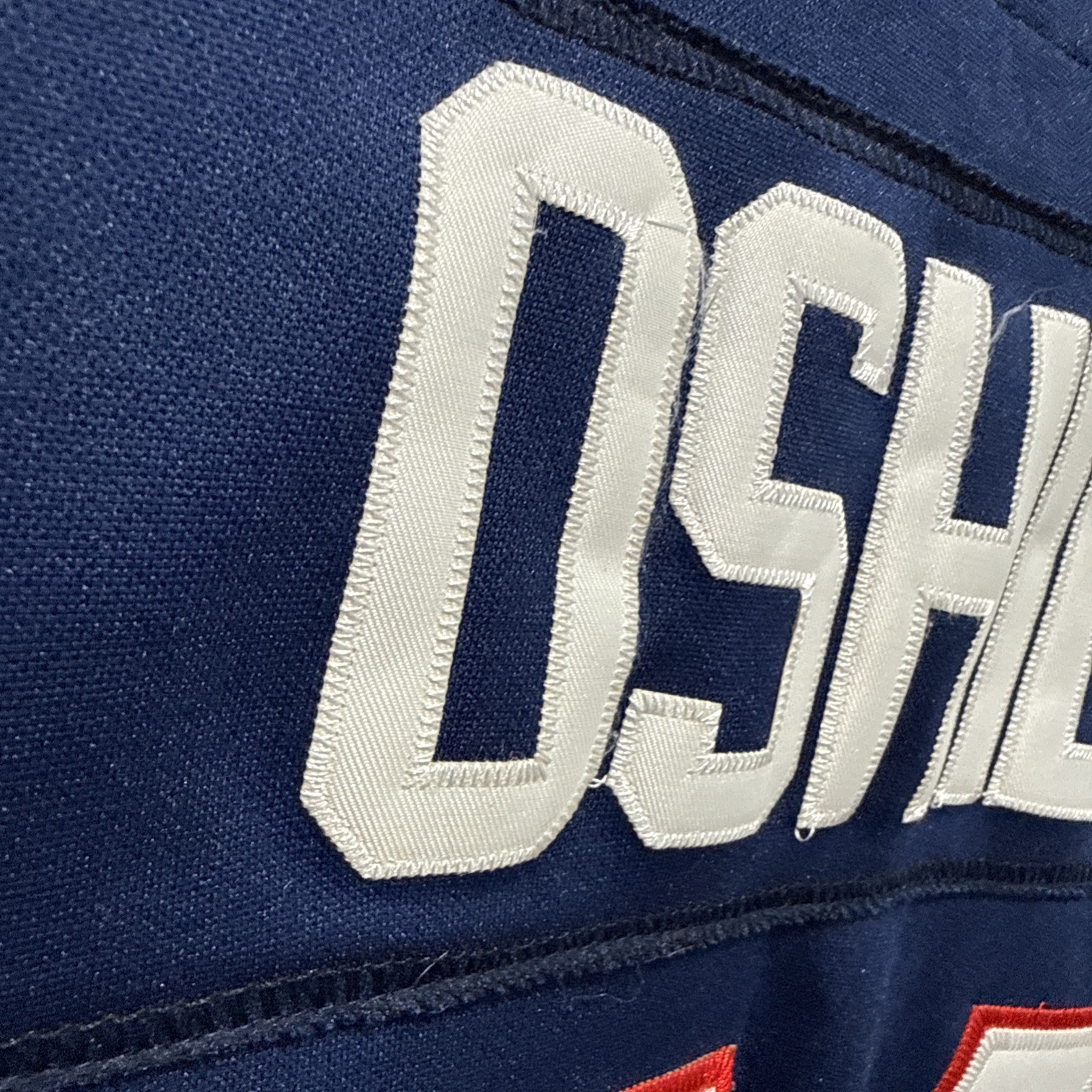 Nike USA Hockey Jersey TJ Oshie 2014 Sochi Olympic Team Blue Size 3XL Stars