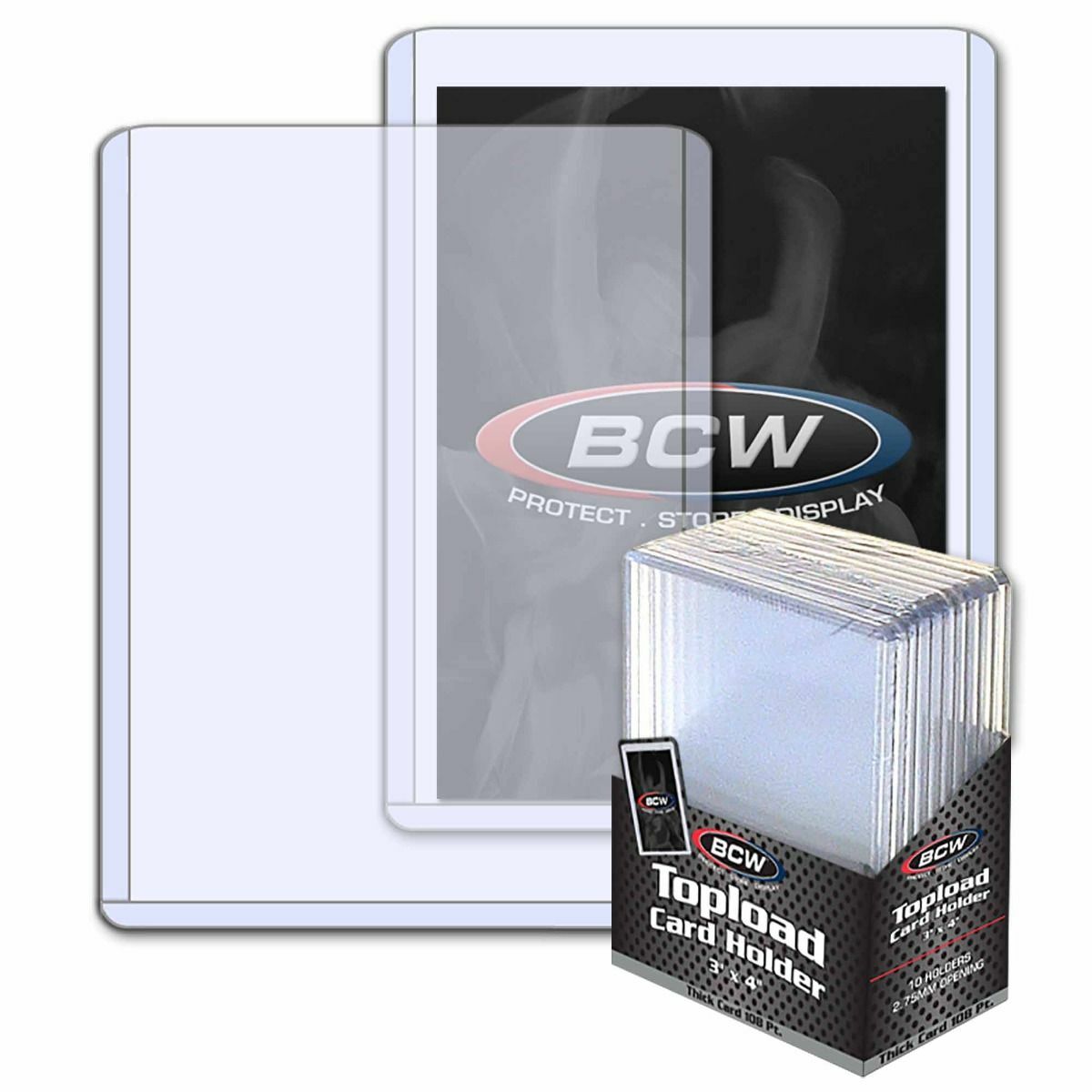 NEW (2 x 10) 20- 3×4 BCW 2.75 mm 108 pt. Toploaders -Sport/Trading/Gaming Card