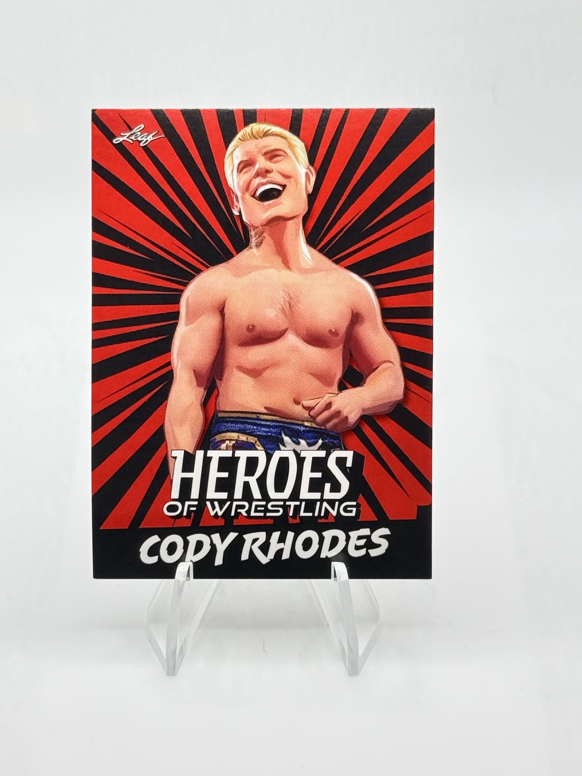 2023 Leaf Heroes of Wrestling Cody Rhodes WWE The American Nightmare #B-3 Red