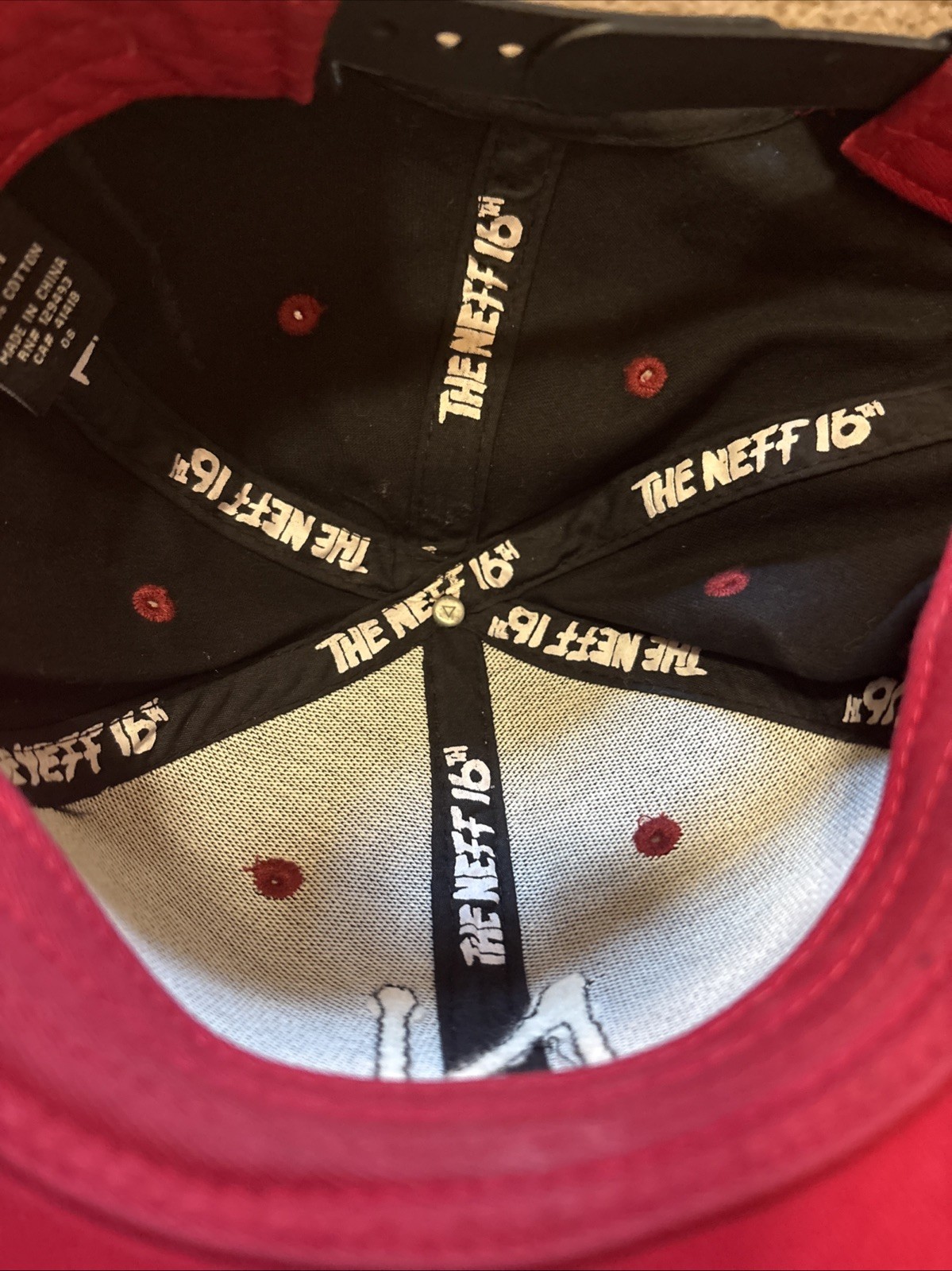 Nebraska Cornhuskers Black Red Baseball Hat SnapBack