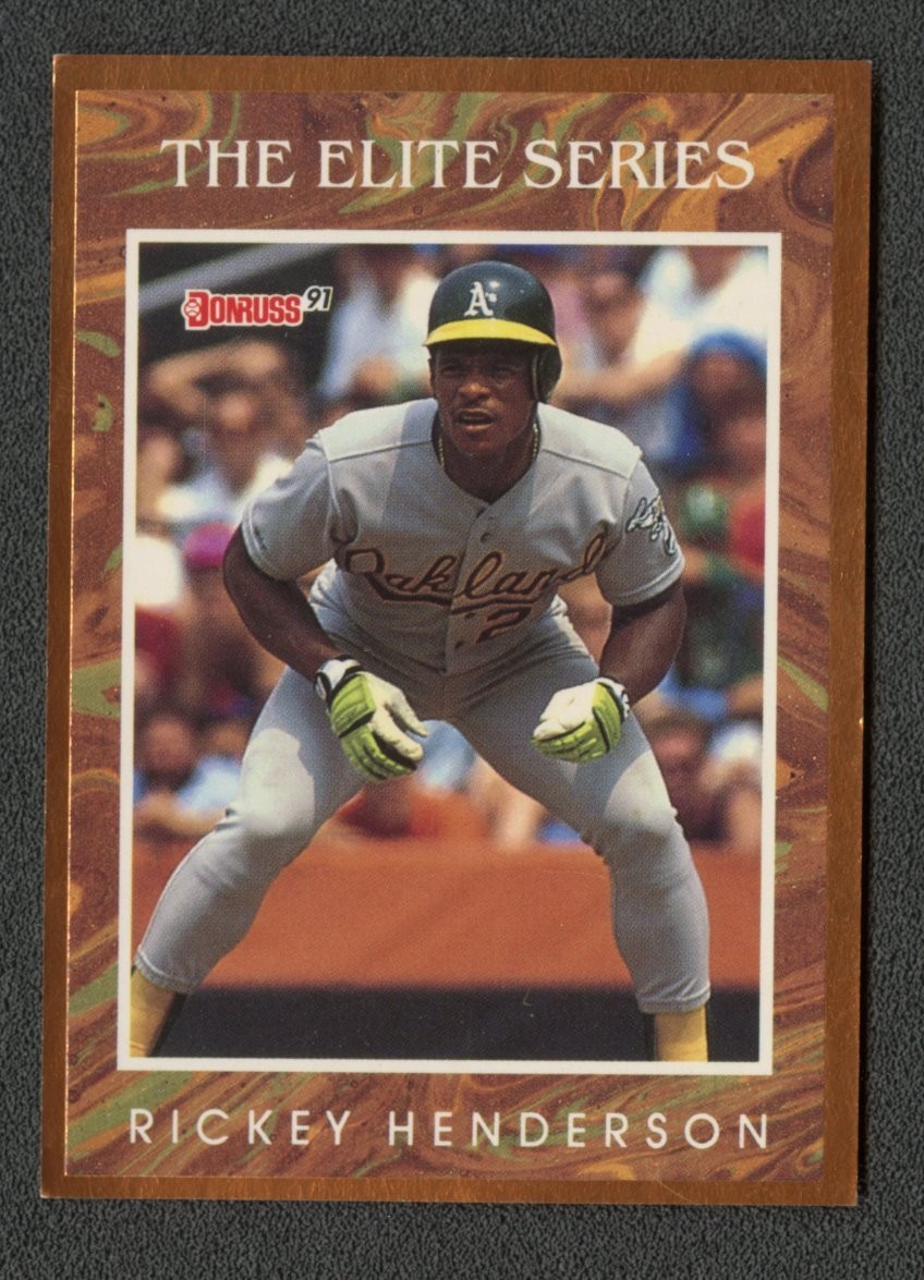 1990 Donruss The Elite Series Rickey Henderson /10000 HOF