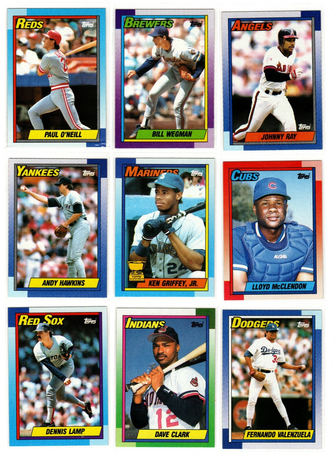 1990 Topps Baseball Trading Cards You Pick / Choose f/ List #s 451 – 650 / mb11
