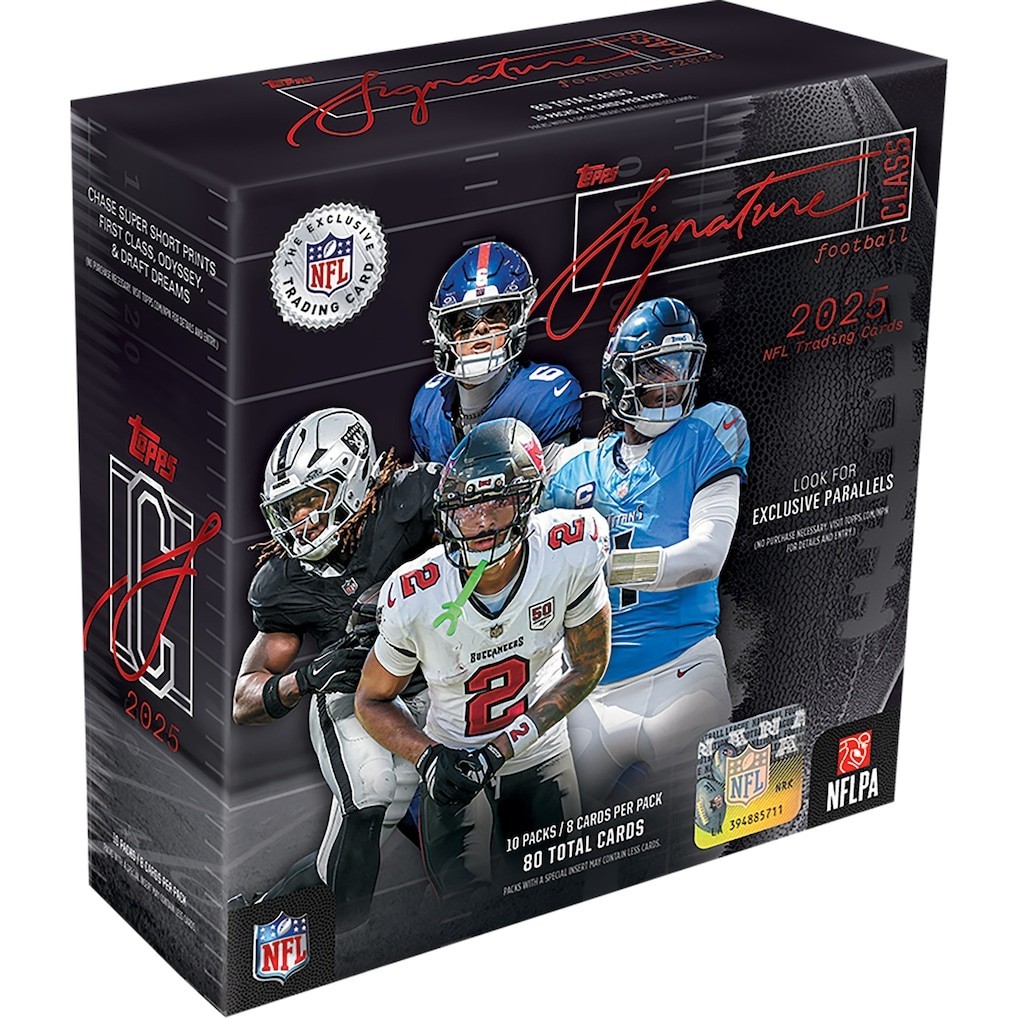 2025 TOPPS SIGNATURE CLASS FOOTBALL MEGA BOX (80 Cards) NFL Brand New Sealed
