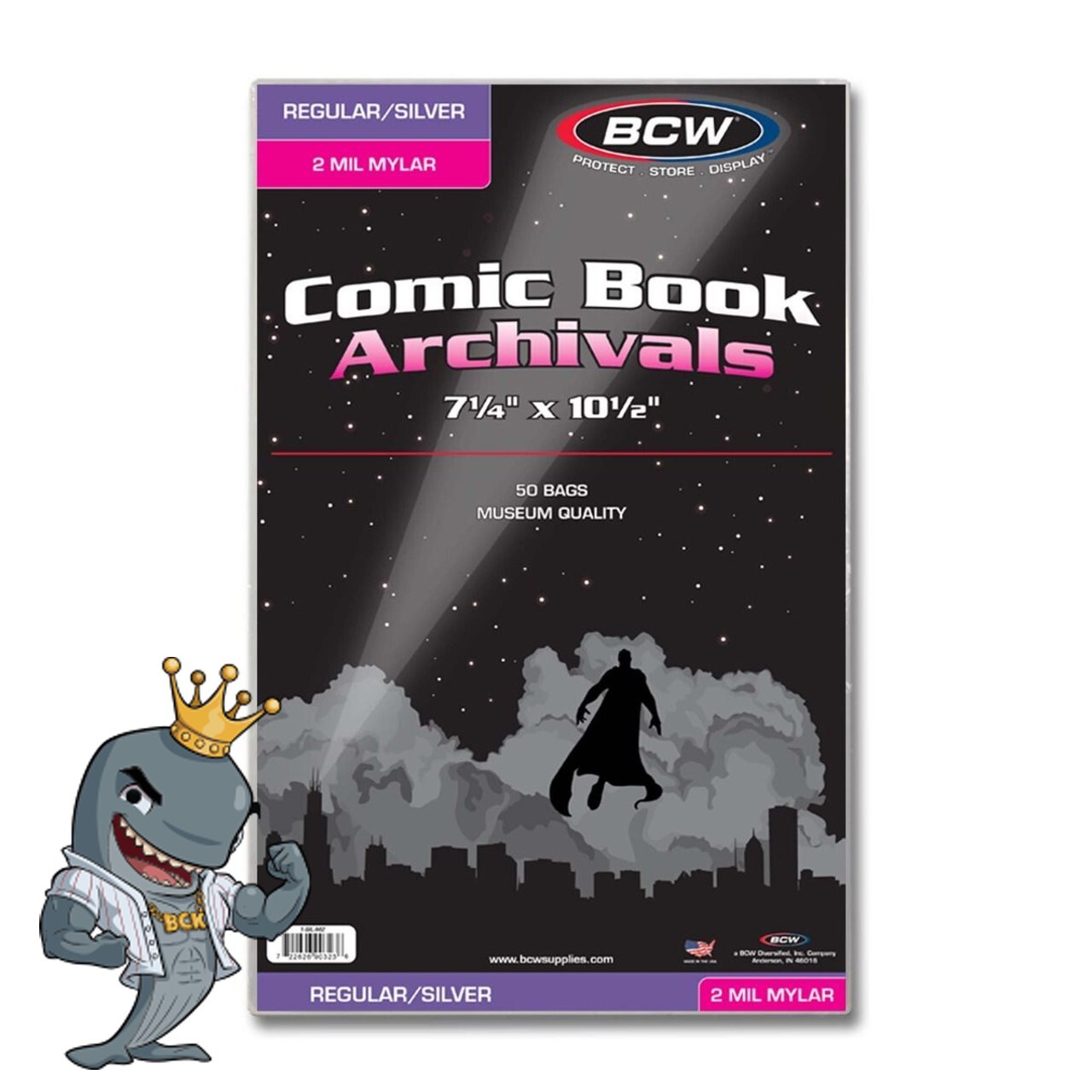 BCW Silver/Regular Comic Mylar Archivals 50ct Pack FREE SHIP