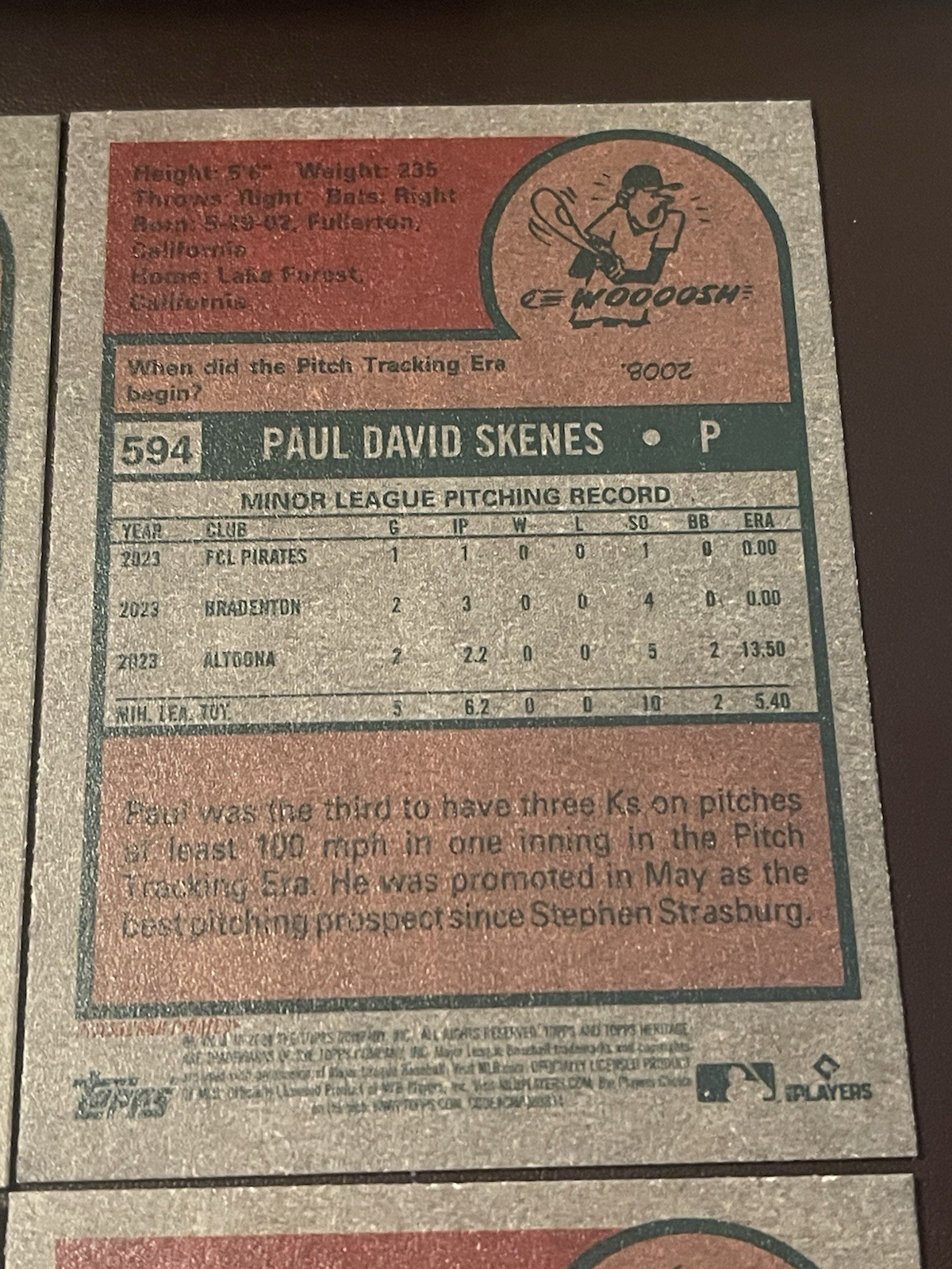 2024 Topps Heritage High Number Complete Base Set #501-700 / Paul Skenes RC