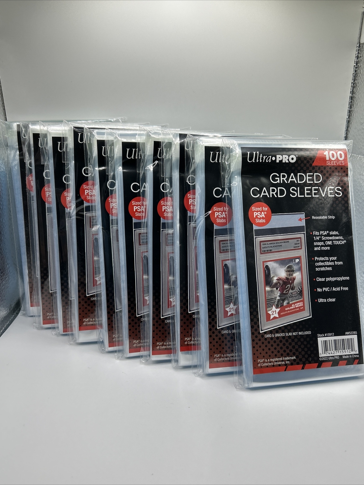 Ultra Pro GRADED Card Sleeves PSA Perfect Fit 10 Packs of 100, 1000 Total
