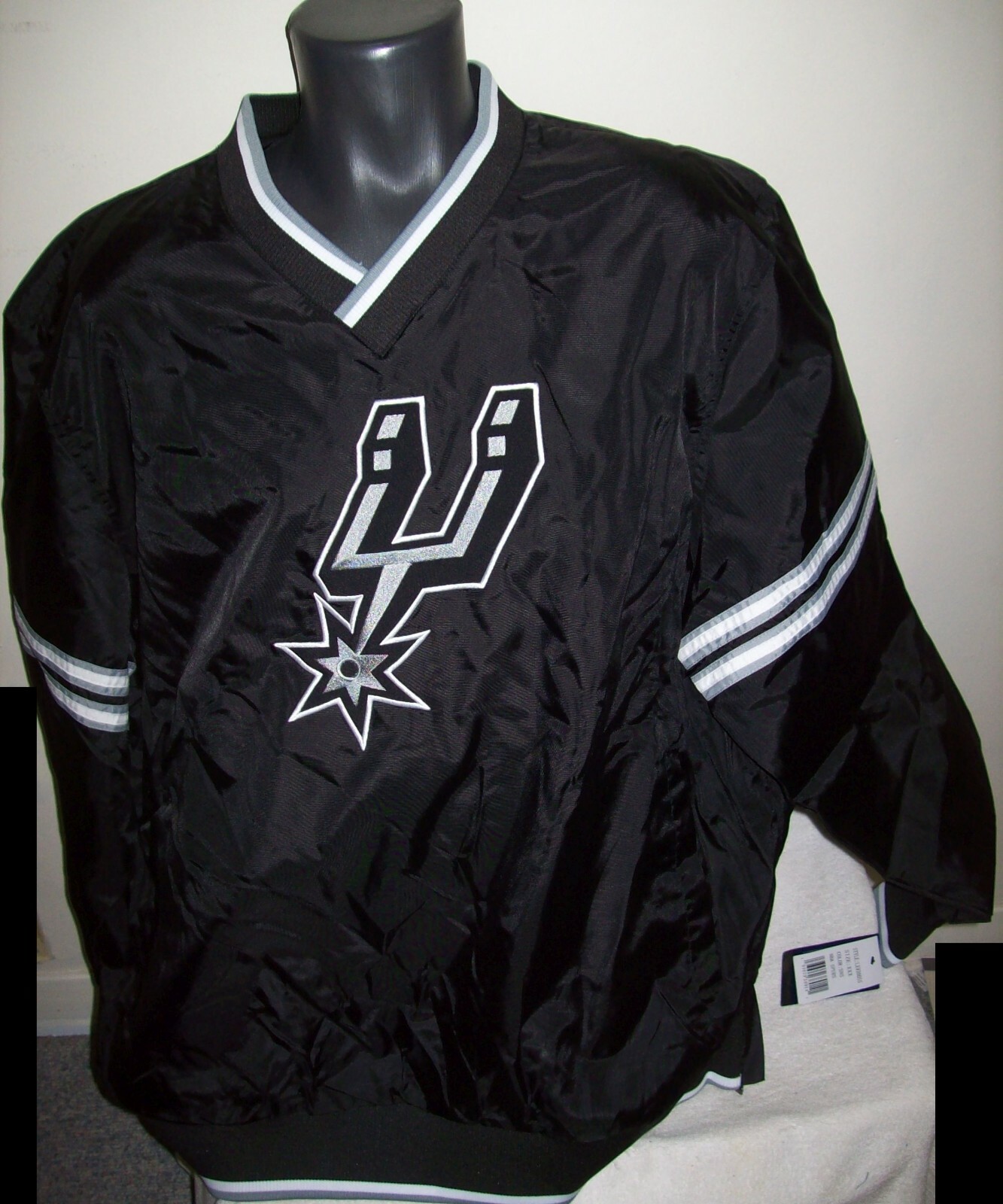 SAN ANTONIO SPURS NBA Starter PULL OVER Sping/Summer BLACK M L XL