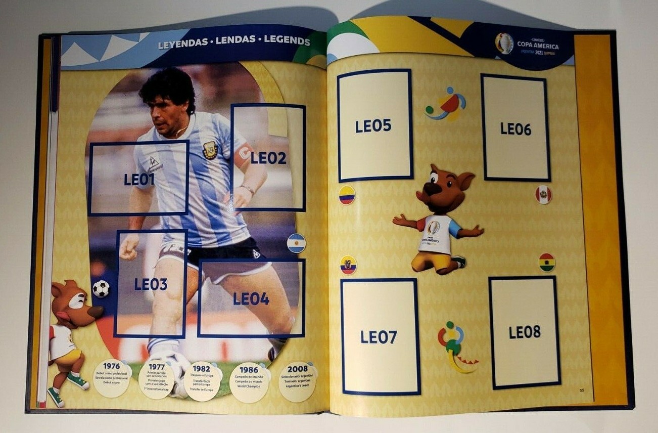PANINI COPA AMERICA 2021 EMPTY HARDCOVER ALBUM