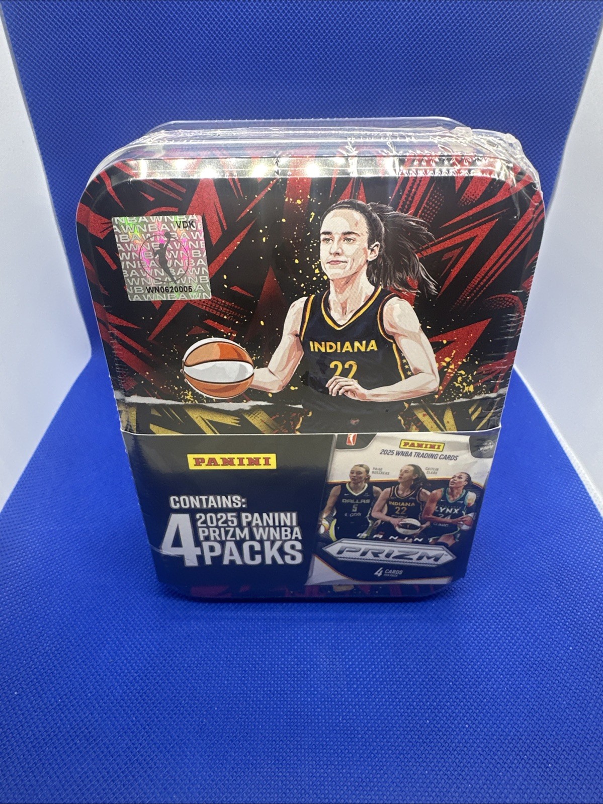 Caitlin Clark 2025 WNBA Panini Prizm Packs Collectible Tin Brand New Sealed