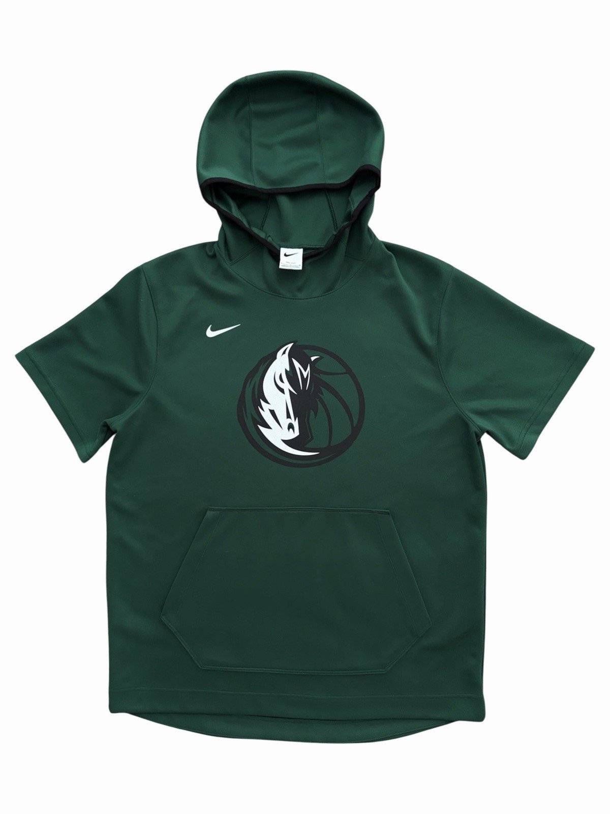 Nike Dallas Mavericks NBA Sleeveless Hoodie Green Mens Size Large 23×29.5