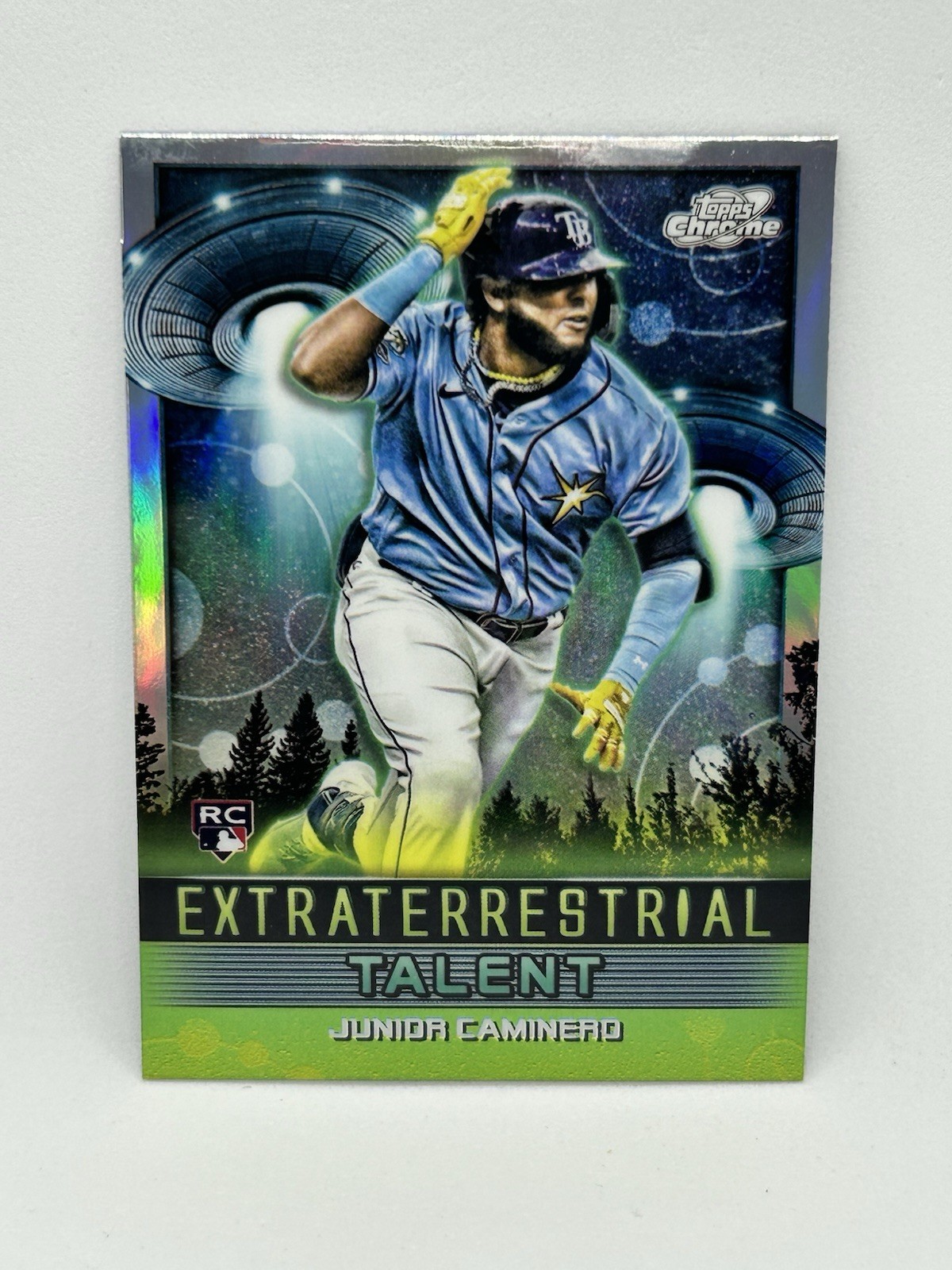 Junior Caminero 2024 Topps Chrome Cosmic Extraterrestrial Talent ET-1 Rays