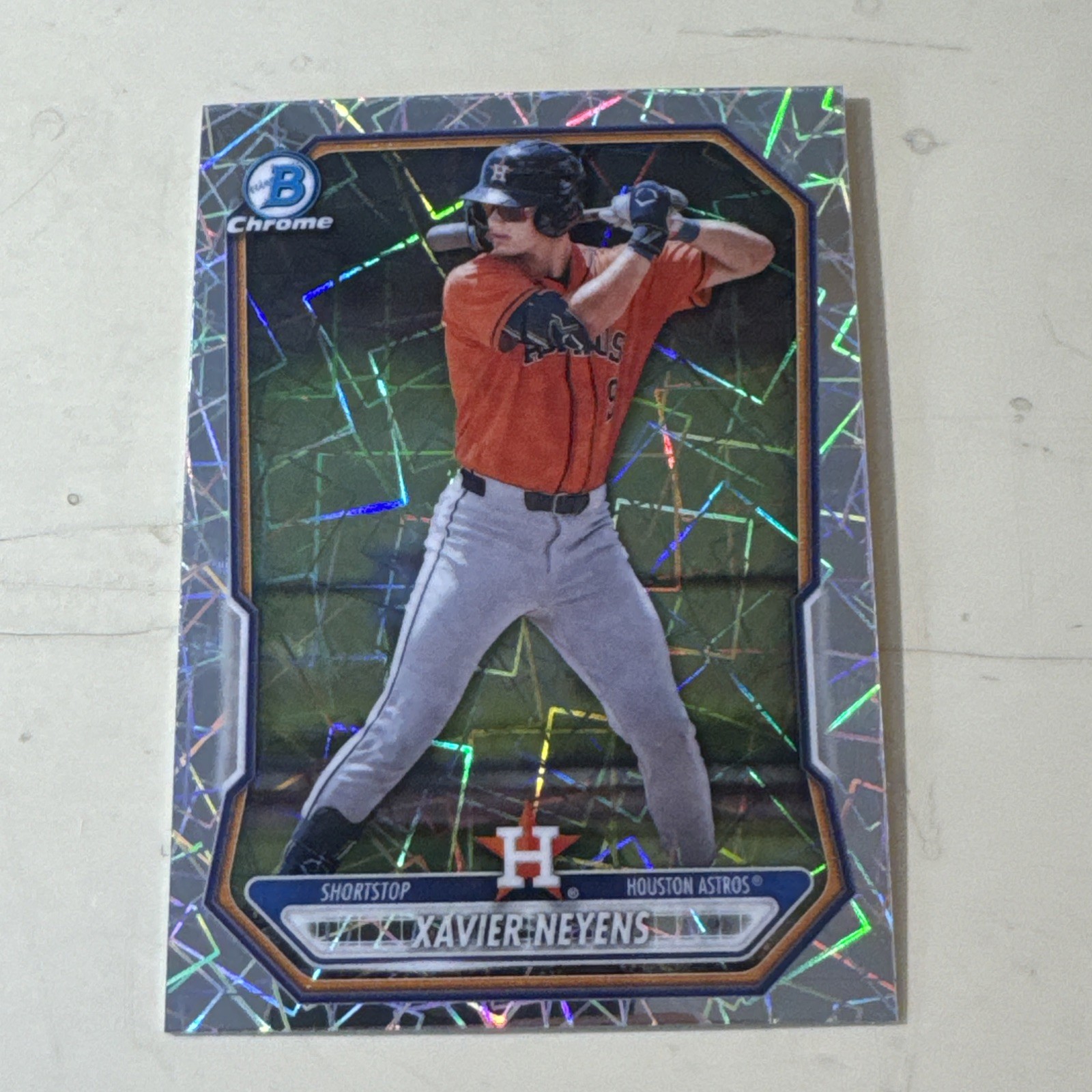 2025 Bowman Draft – #BDC-2 Xavier Neyens (1st) Prospects Laser Refractor