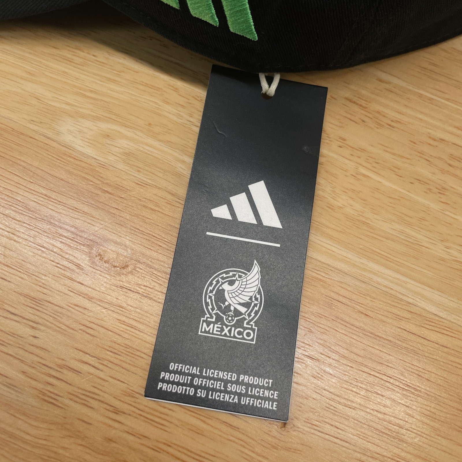 Adidas Mexico 26 Baseball Cap Hat Black 3 Stripes Adjustable One Size FMF KE7873