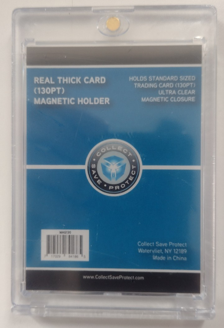 CSP 130Pt. Real Thick Magnetic Card Holder Protector New NIP Corner Protection