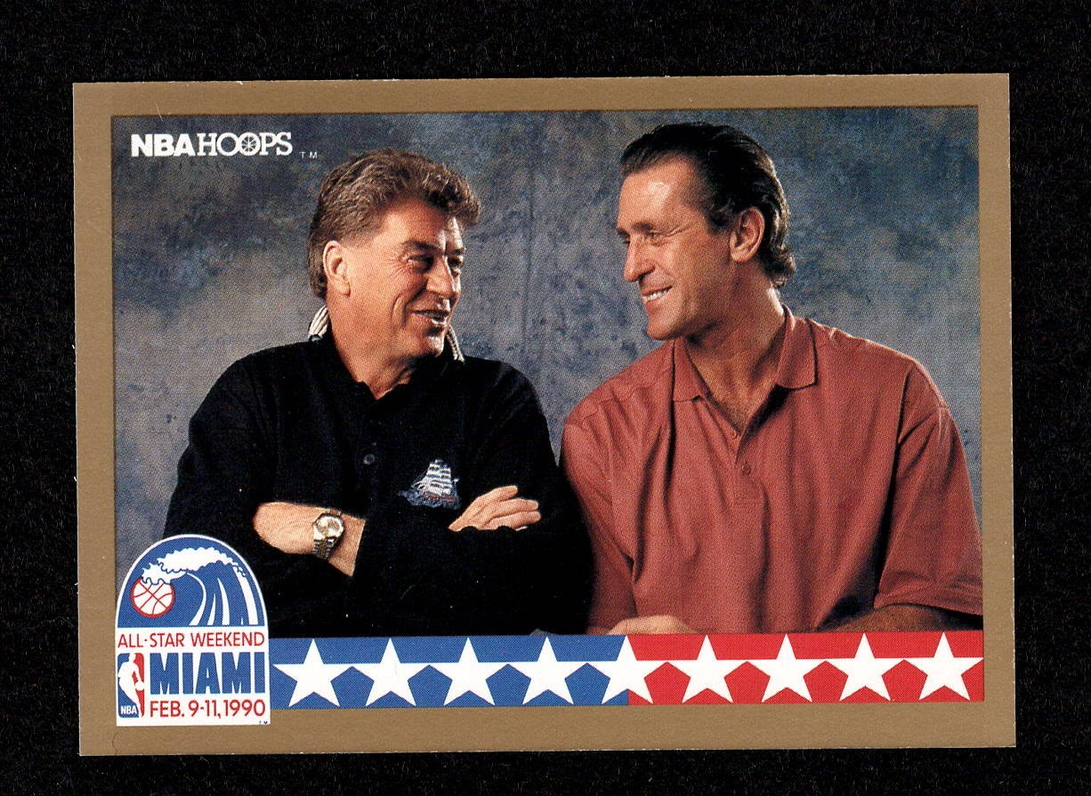NBA All Star Weekend 1990/91 NBA Hoops Card #13 (EX) – Chuck Daly & Pat Riley