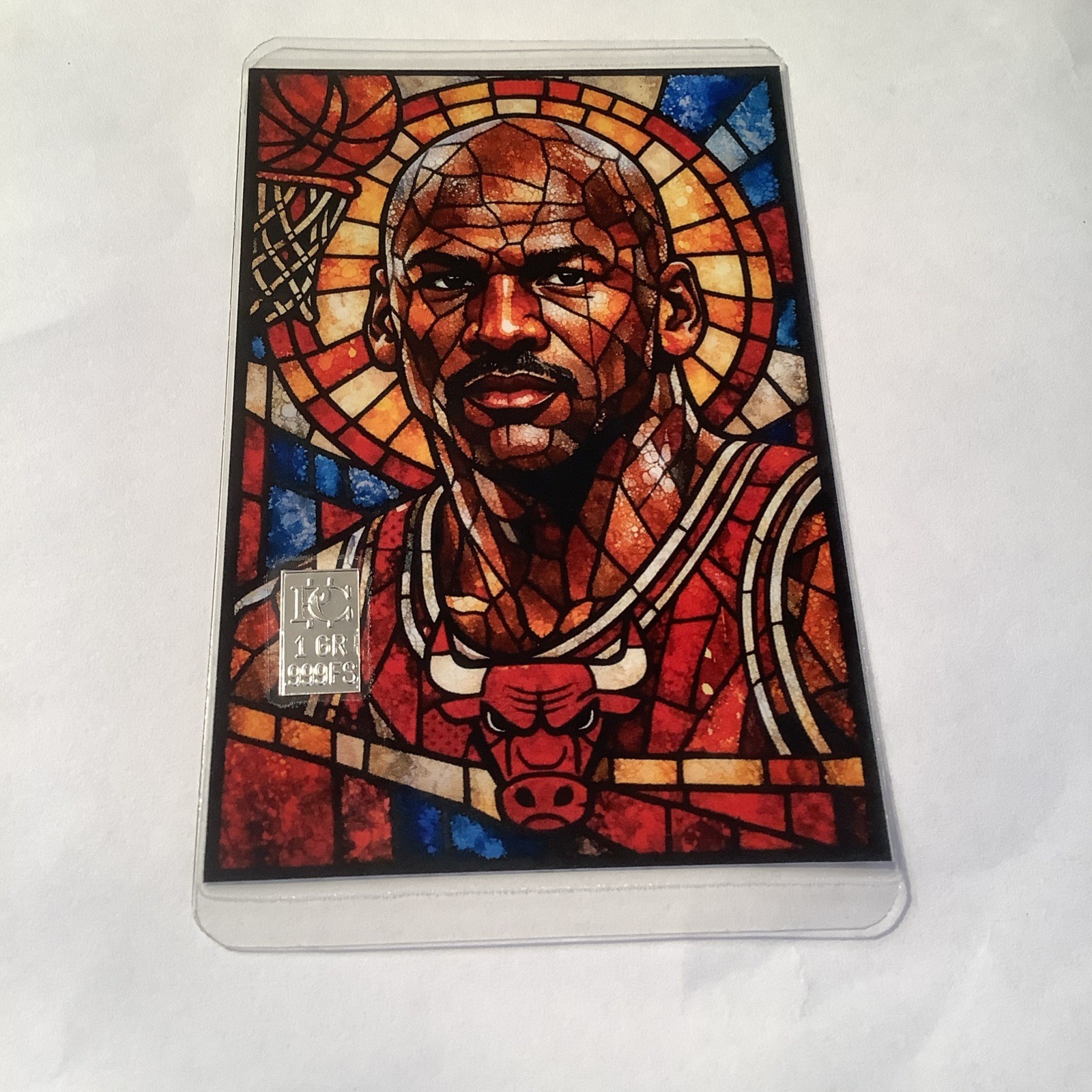 MICHAEL JORDAN FAN ART gr silver