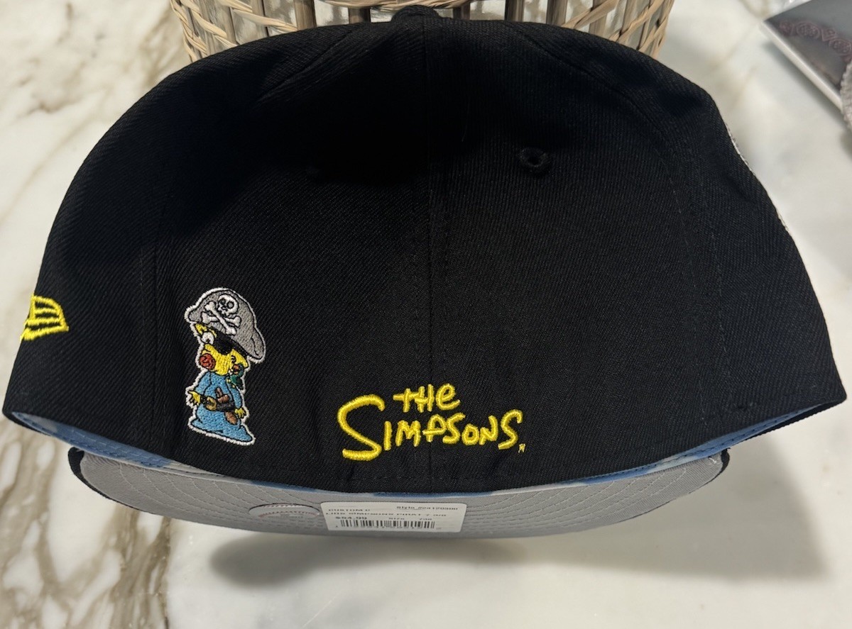 Pirates New Era 59FIFTY The Simpsons Black Hat Size 7 3/8 Lids Exclusive IN HAND