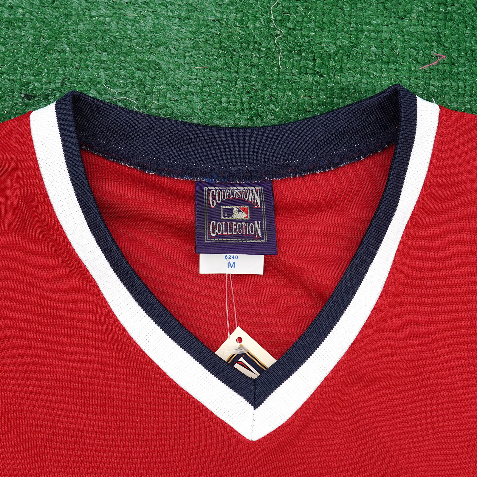 Cleveland Indians 1976 Cooperstown Throwback Men’s Red Away Jersey w/ Team Patch