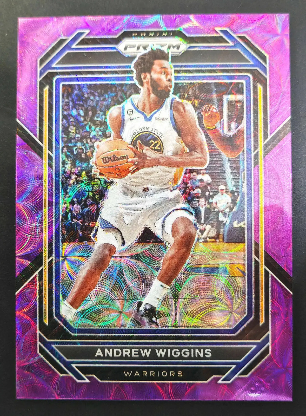 2022-23 Panini Prizm #114 Andrew Wiggins Purple Choice Scope 14/20 SSP RARE AA61