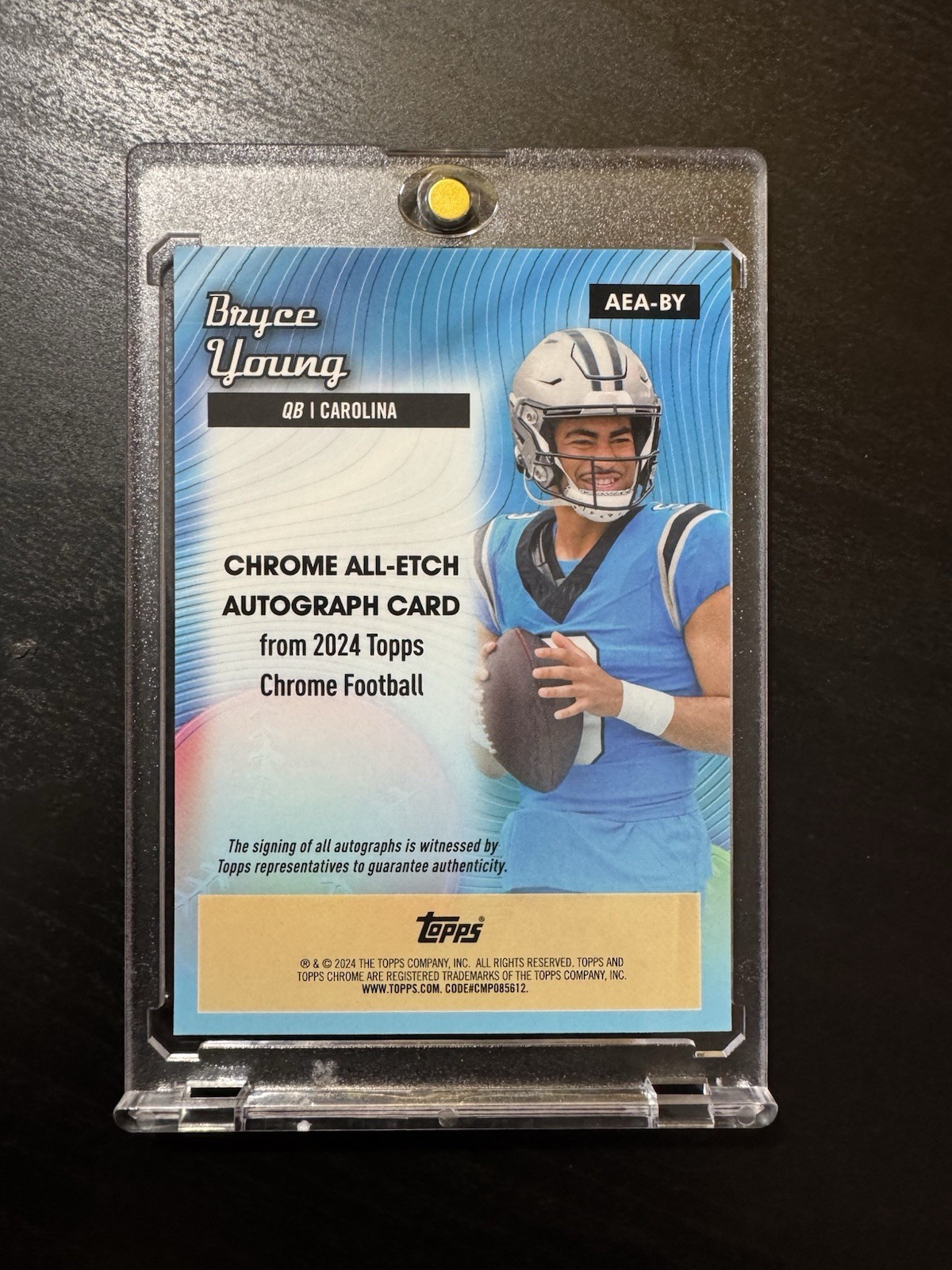 2024 Topps Chrome – All-Etch Yellow Autographs Bryce Young Auto 24/75 #AEA-BY