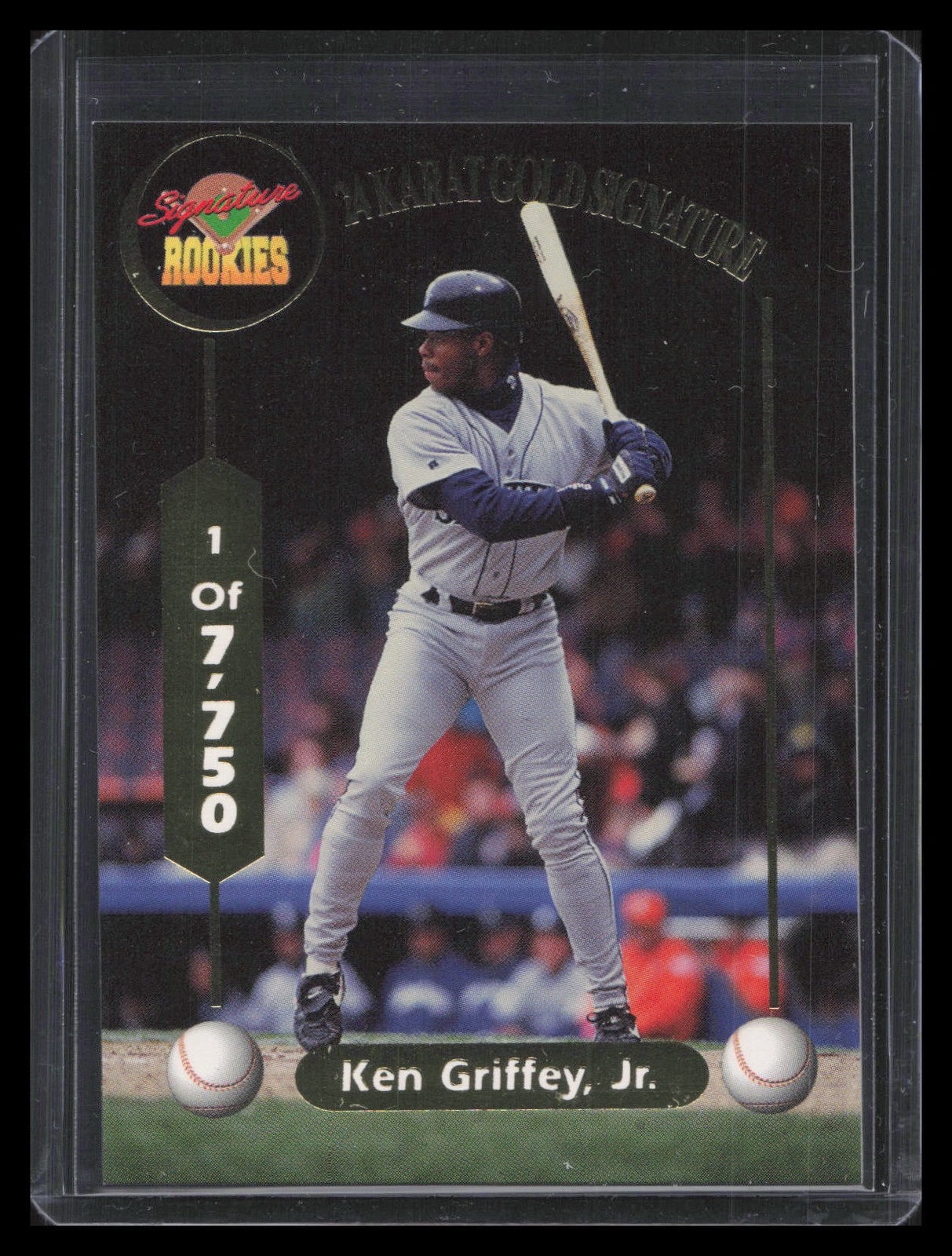 1994 Signature Rookies #S2b Ken Griffey Jr. 24K Gold Signature #/7750
