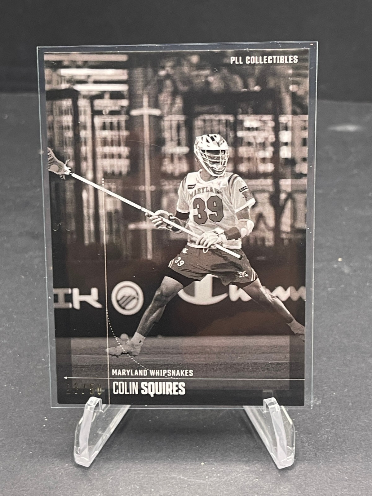 2026 PLL FIELDSIDE II COLIN SQUIRES BLACK & WHITE IMAGE VARIATION #50, SN 28/50