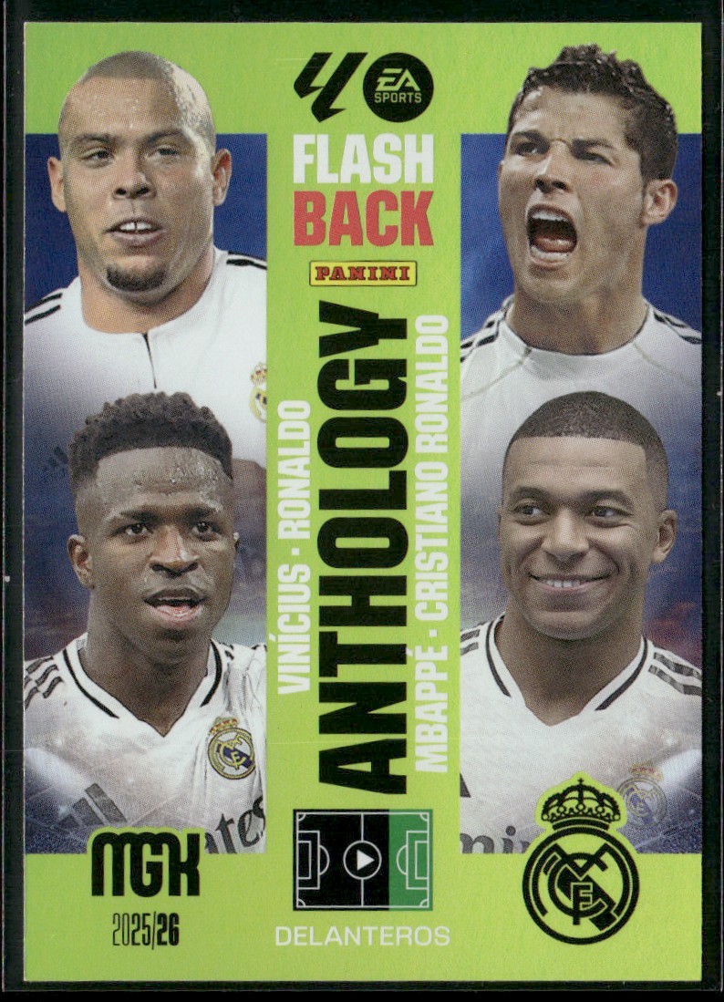 2025 Panini Megacracks Flashback Anthology Ronaldo/ Cristiano Ronaldo/ Vinicius/