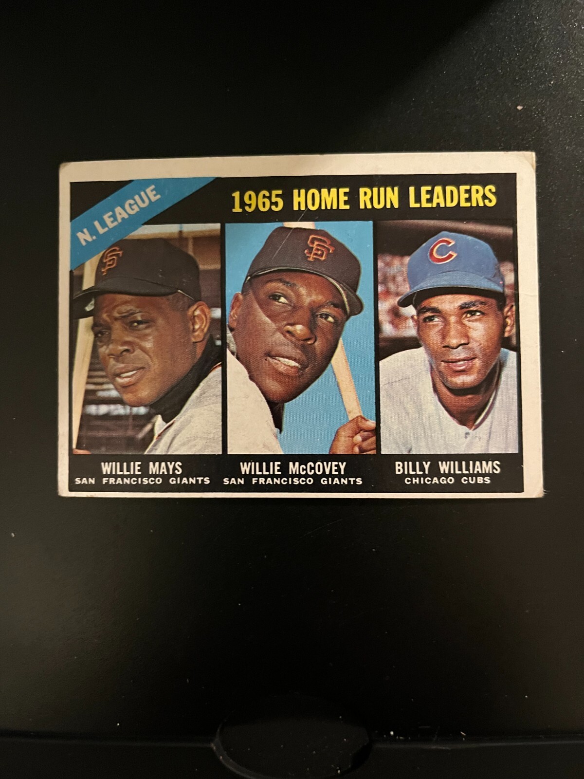 Willie Mays 1966 Topps – #217 – Willie Mays, Willie McCovey, Billy Williams