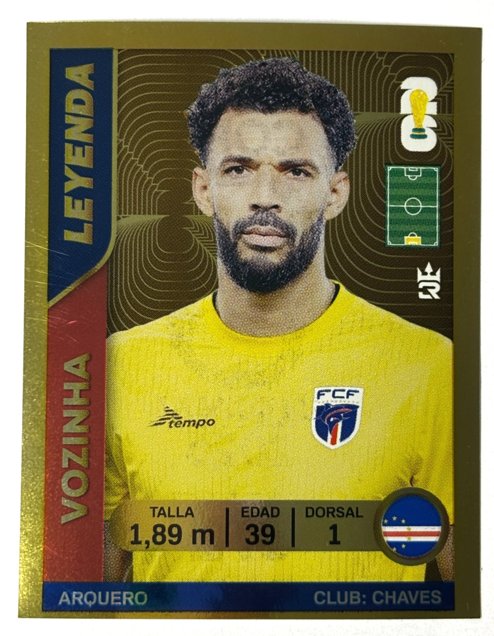 2026 WORLD CUP FIFA 3R #372 VOZHINA JOSIMAR DIAS Cabo Verde Soccer Team FOIL