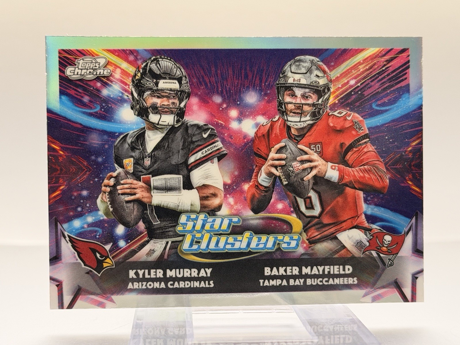 2025 Topps Cosmic Chrome Kyler Murray & Baker Mayfield Star Clusters #SC-4