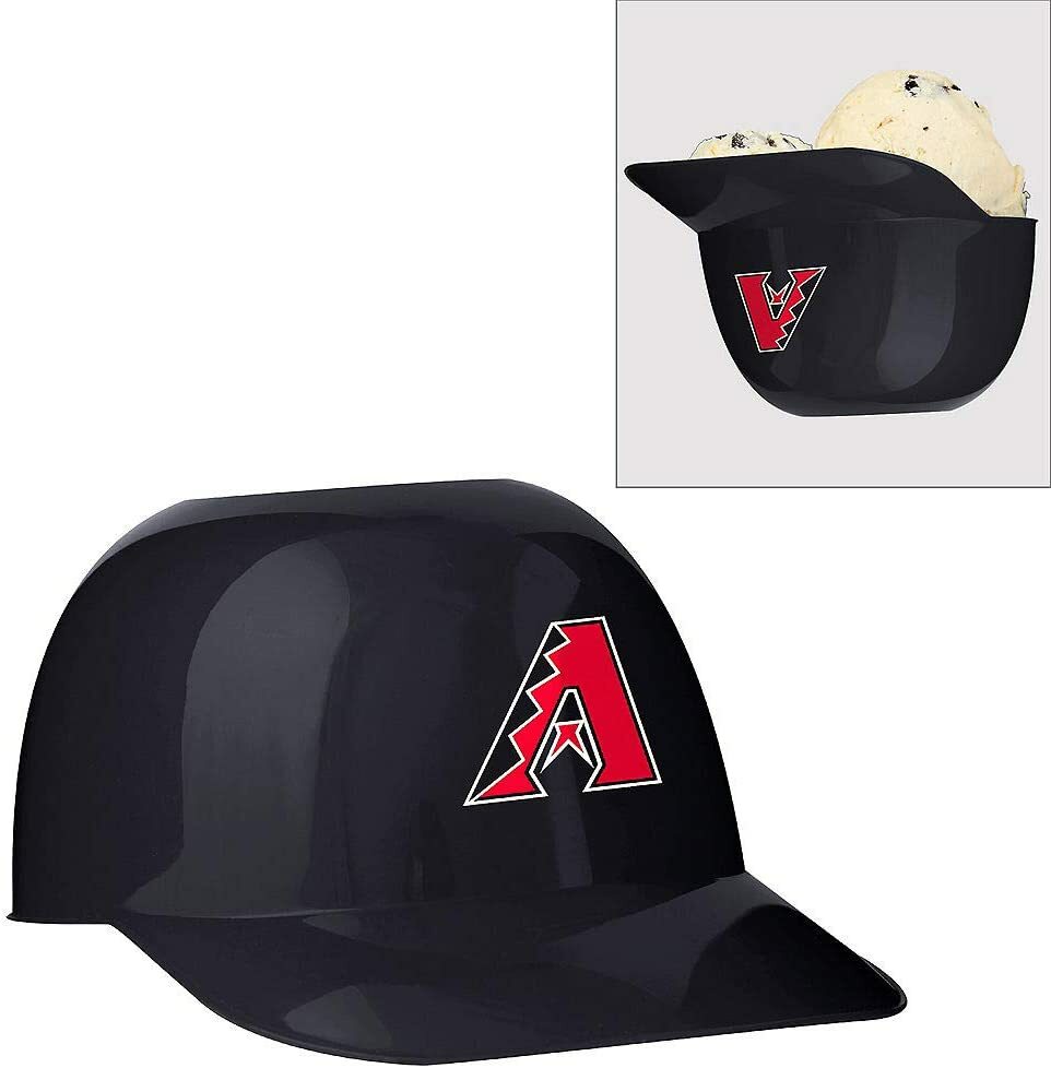 6 each Arizona Diamondbacks MLB 8oz Snack Size Ice Cream Mini Baseball Helmets
