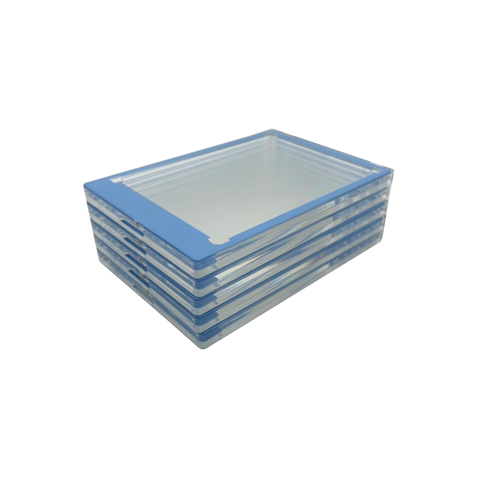 CF Magnetic Card Holder One Touch Case LIGHT BLUE BORDER – 35PT-260PT Sizes
