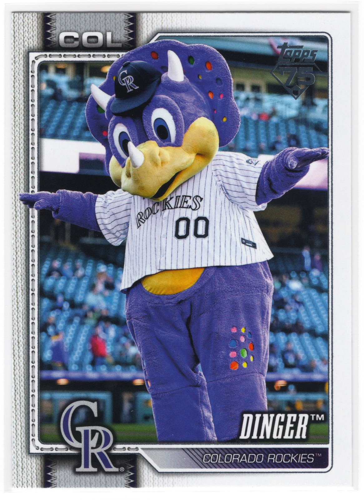 Dinger Colorado Rockies #M-4 2026 Topps Celebration Mascot