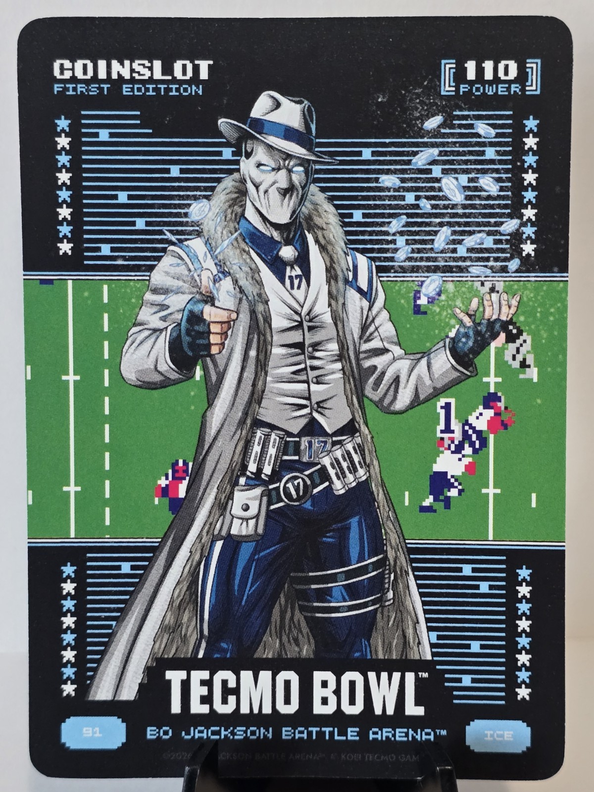 Bo Jackson Battle Arena Tecmo Bowl 1st Edition Coinslot Ice #91 – Daniel Jones