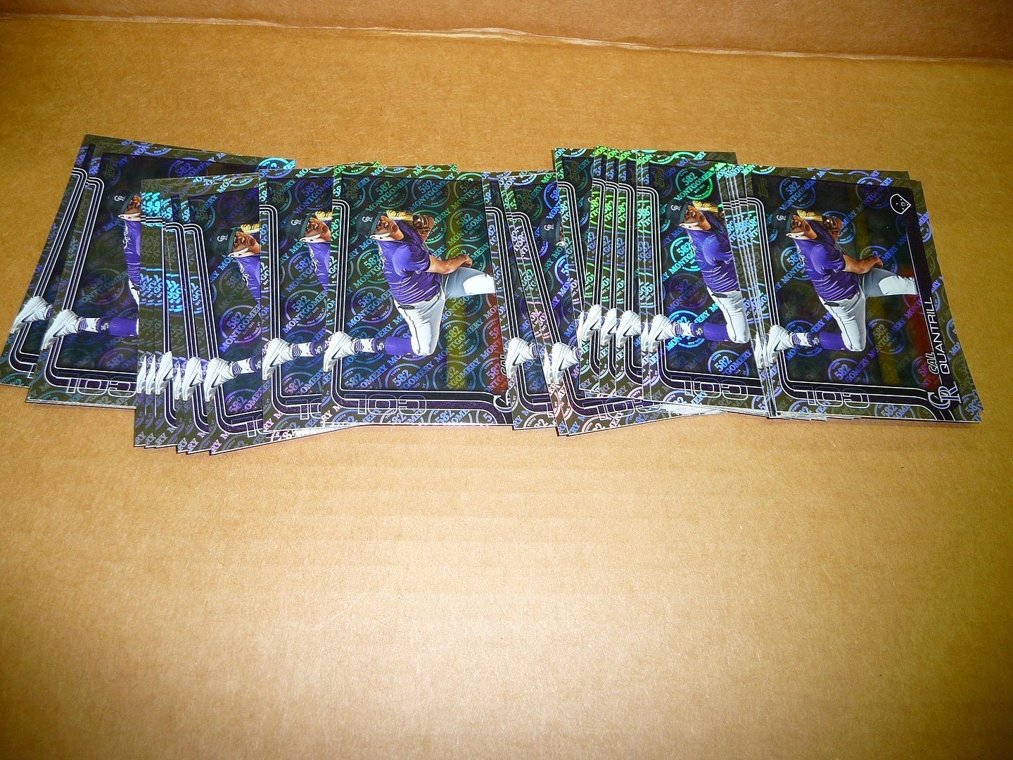 2025 Topps 582 MONTGOMERY CLUB FOIL LOT OF 33 CARDS CAL QUANTRILL ROCKIES #301