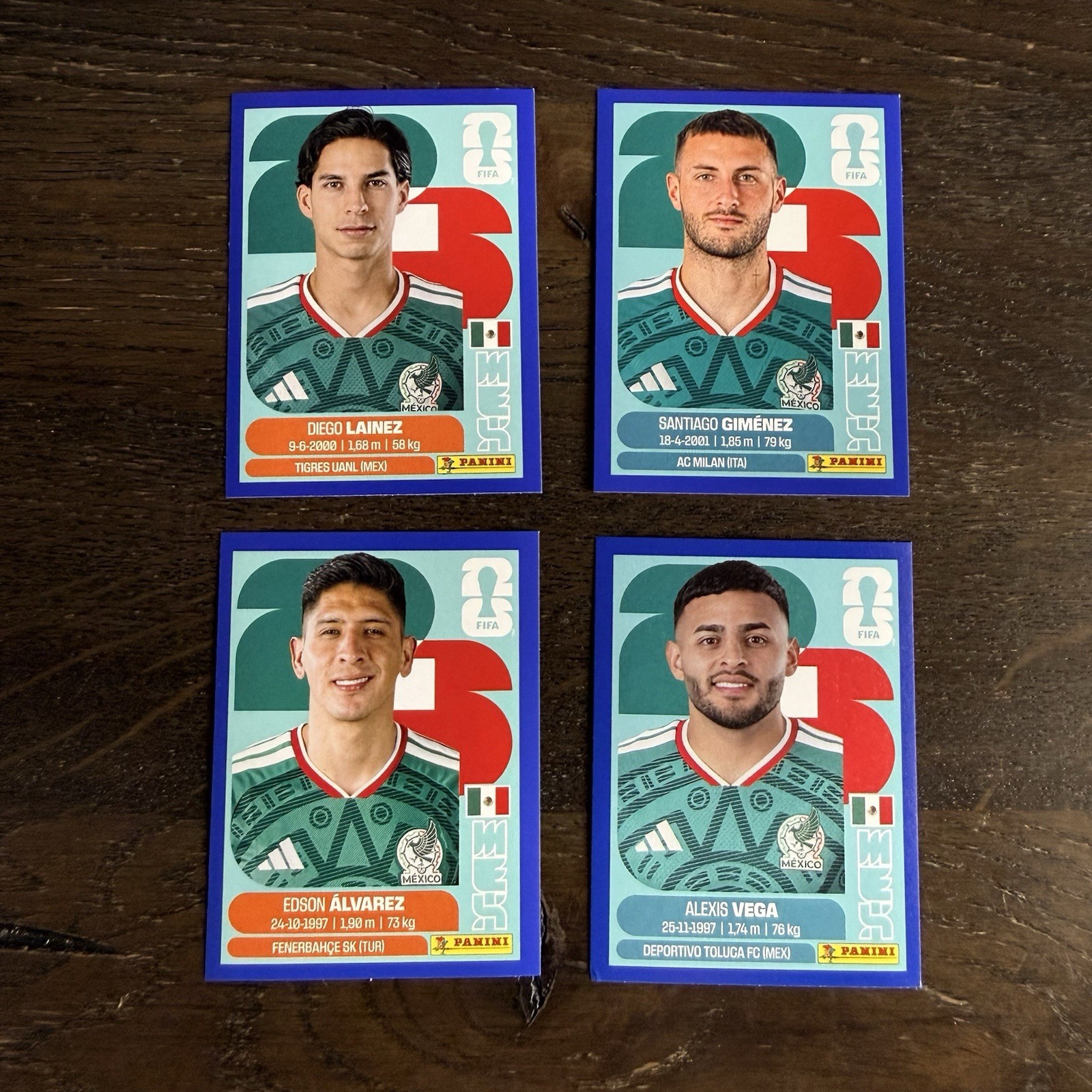 2026 Panini FIFA World Cup Stickers US Edition Blue Parallel – Mexico