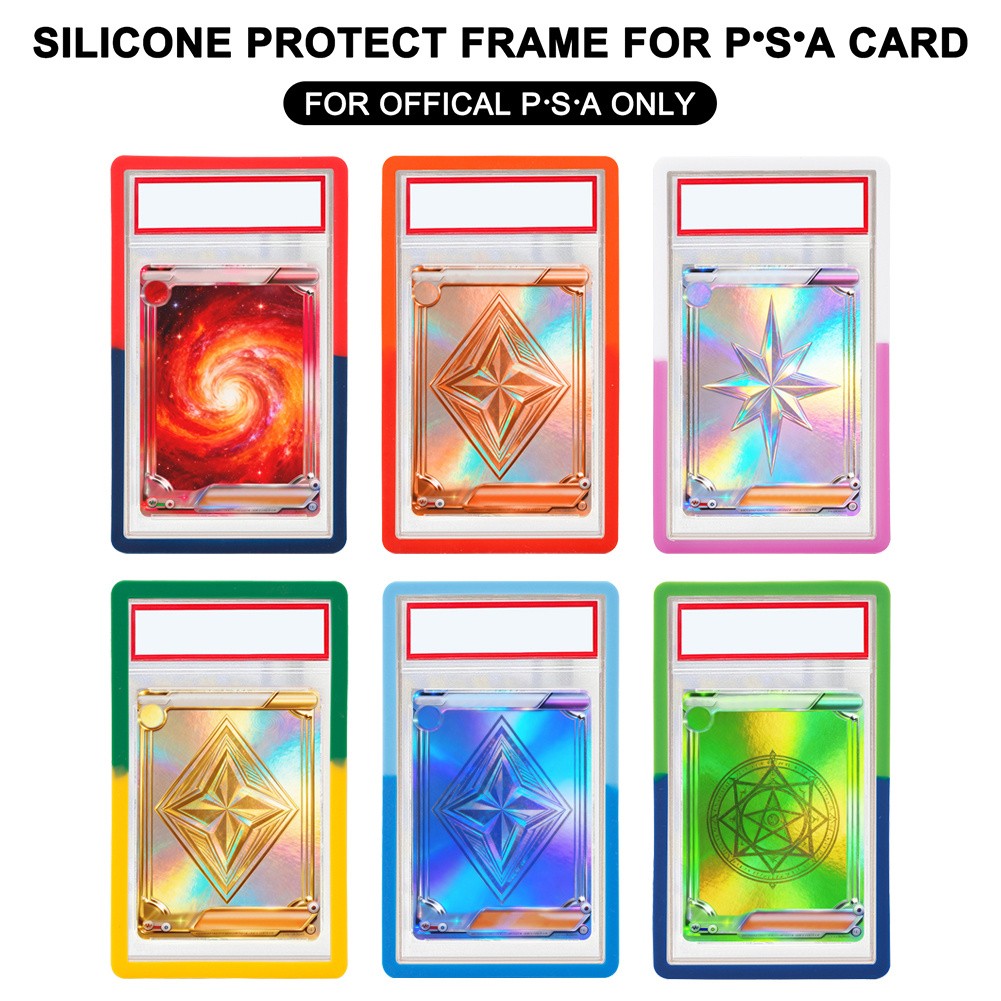 Gradient For PSA Graded Card Slab Bumper Guard Protector Case Skin TPU- Colors