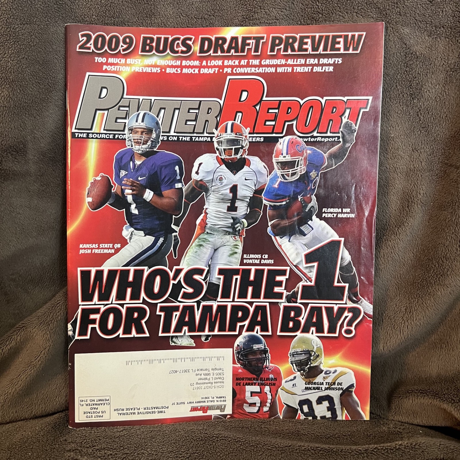 2009 Pewter Report Magazine Bucs Draft Preview Josh Freeman & Multiple Players